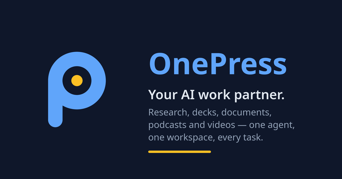 AI Weekly podcast episode produced by the OnePress agent